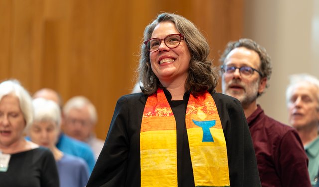 Rev. Susan Frederick-Gray at her installation service