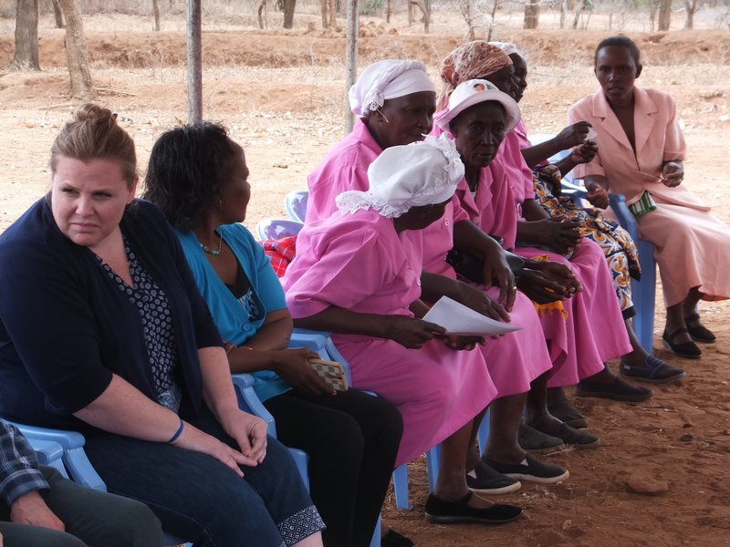2017 Kenya trip seated group of women